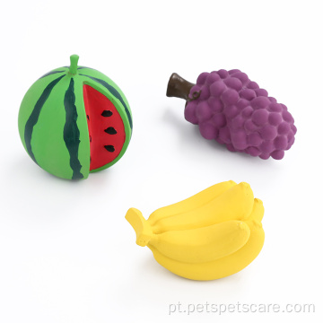 forma de fruta de látex de látex de estimação de cães de estimação